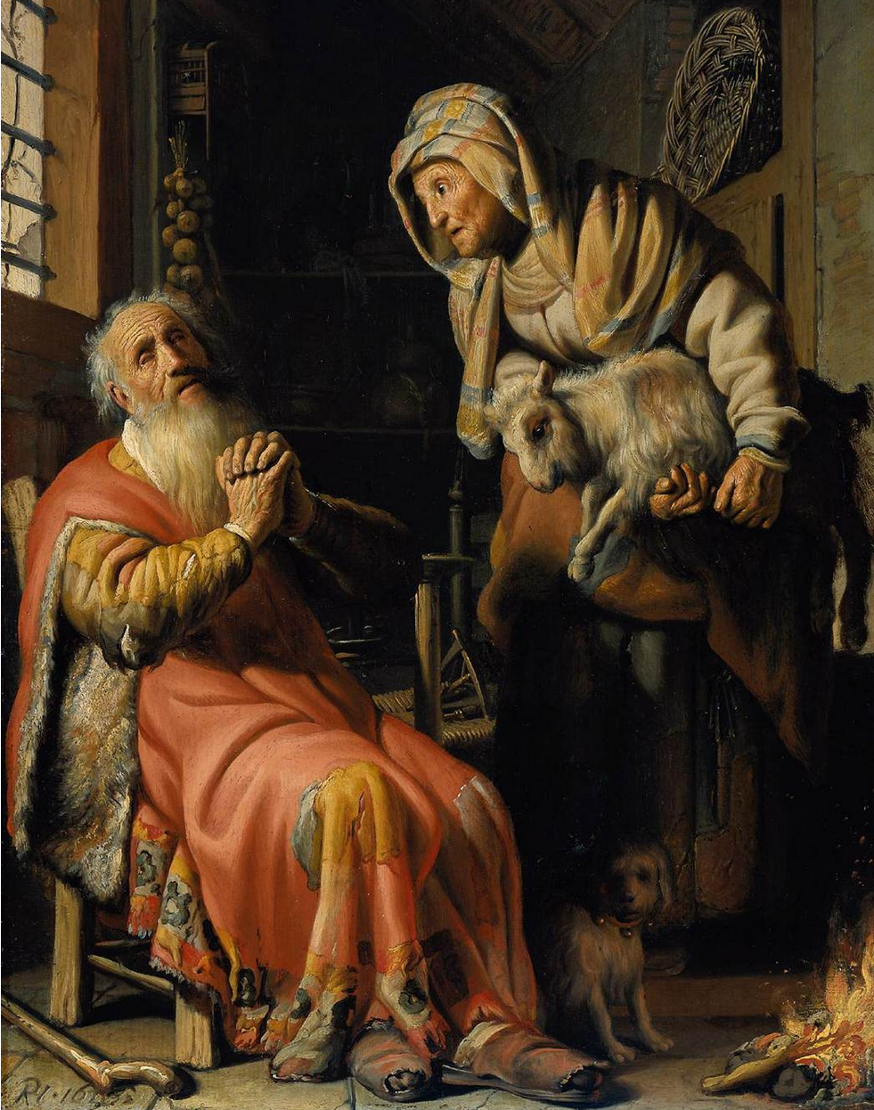  Tobit and Anna - Young Rembrandt, Ashmolean